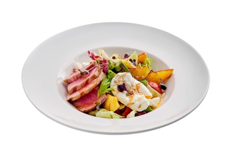Grilled tuna with potato