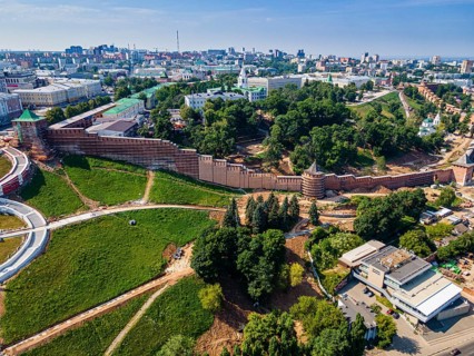 Aerial of the kremlin