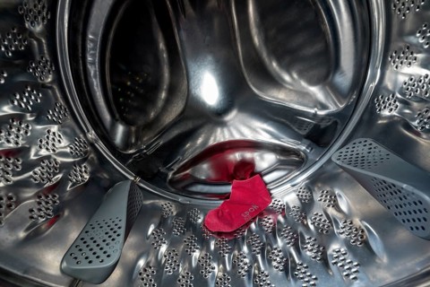 Single red sock