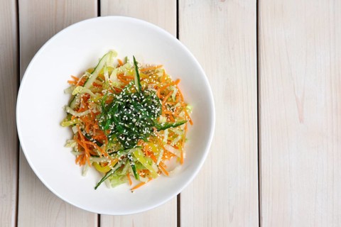 Salad with fresh cucumber