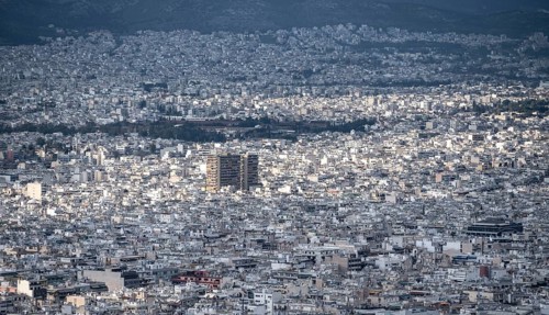 Densely populated cityscape