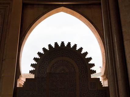 Light entering through a gate