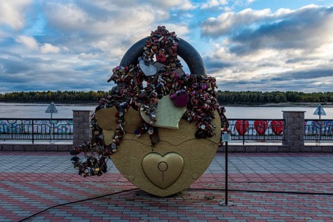 Lucklocks on a art installation