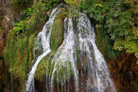 Waterfall in Plitvice Lakes National Park