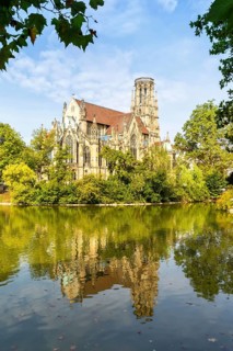 Johanneskirche Church at Feuersee in Stuttgart