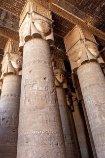 Columns and hall ceiling