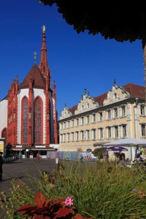 In the old town of Wuerzburg