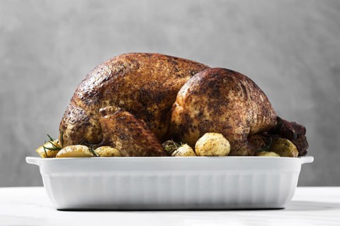 Delicious roasted turkey tray