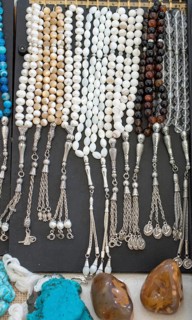 Set of praying beads of various colors and semi precious stones