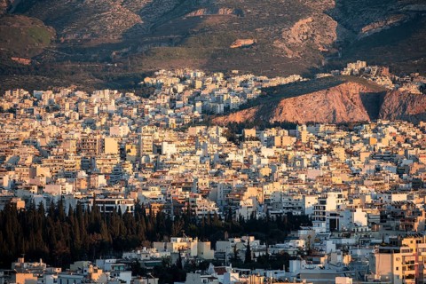 Densely populated cityscape