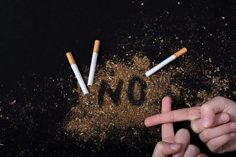 World No Tobacco Day poster for say no smoking concept