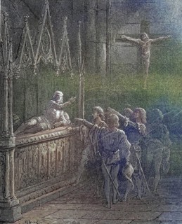 The Oath of the Crusaders Knights in front of the Campaign