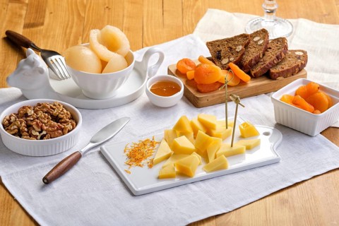 Set of various appetizers for wine