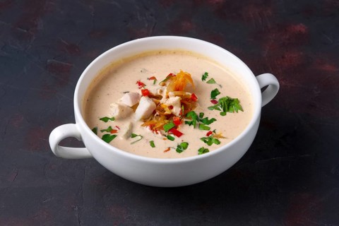 Soup puree with veal