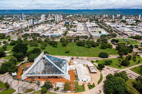 Aerial of the Governors palace Araguaia