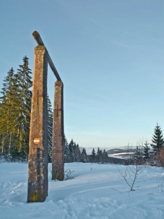 Historical gallows from 1727 on the Dreyberghoehe near Villingen