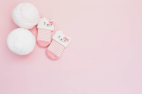 Cute tiny socks wool