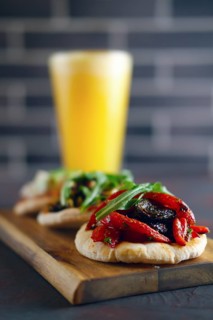 Selective focus photo of authentic tapas set