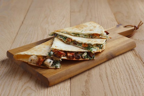 Tortillas stuffed with meat