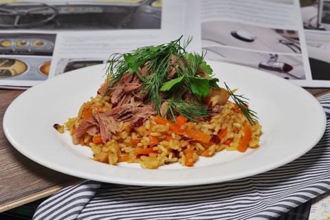 Pilaf with beef