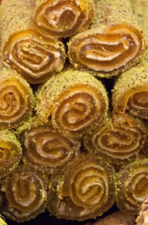 Load of traditional turkish delight rahat lokum