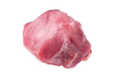 Fresh raw pork meat isolated on white background