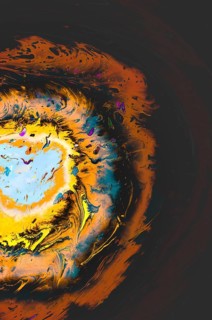 Ebru marbling handmade art