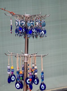 Evil eye bead as Amulet souvenir from Turkey
