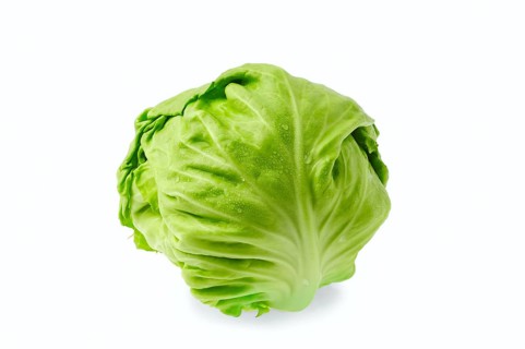 Fresh cabbage isolated on white background