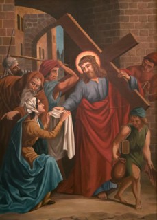 Station of the Cross by an unknown artist. 6 Station