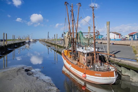 Cutter harbour with crab cutter