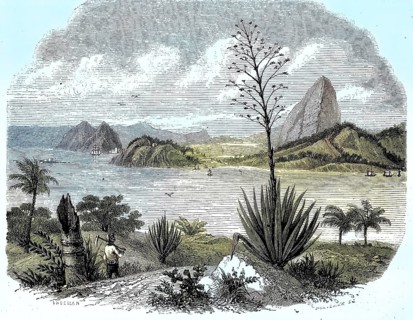 Entrance to the Port of Rio de Janeiro with the Sugar Loaf