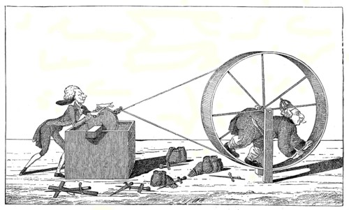 George III drives the dagger sharpening of Pitt