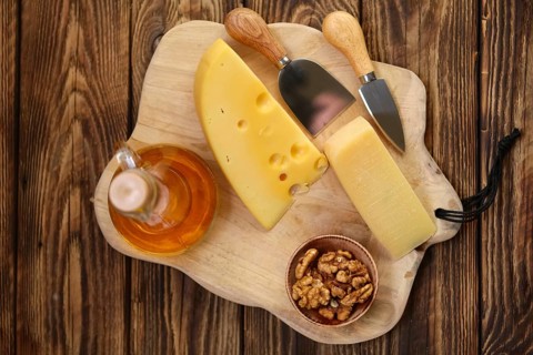 Two types of cheeses