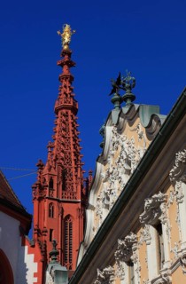 In the old town of Wuerzburg