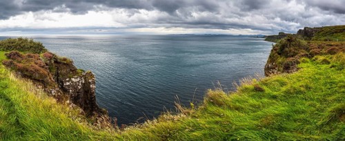 Coast at Kilt Rock Waterfall