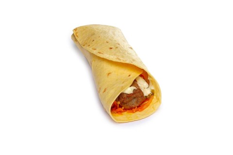 Layout for menu. Pita bread stuffed with sausage