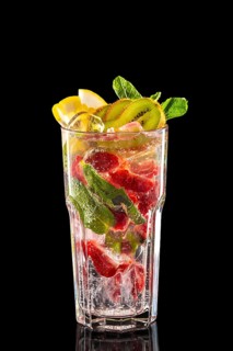 Glass of raspberry