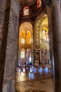 Beautiful mosaics in the Basilica di San Vitale
