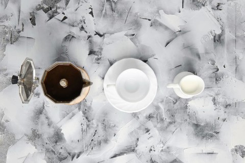 Top view of geyzsr coffee maker