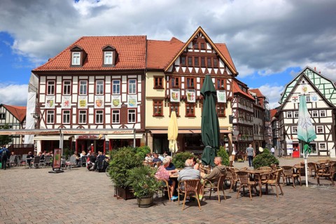 Half-timbered houses in the old town