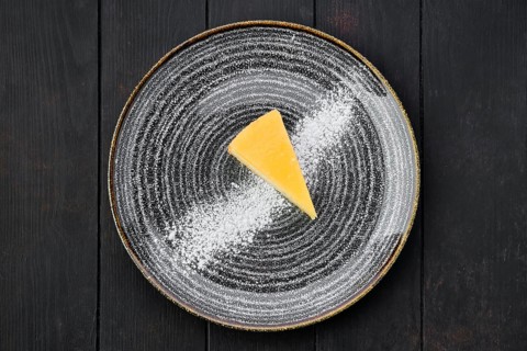 Top view of pumpkin cheese cake
