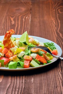 Salad with avocado