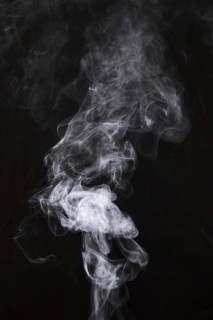 White smoke fragments black background. Resolution and high quality beautiful photo