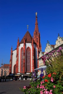 In the old town of Wuerzburg