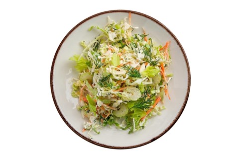 Salad with fresh cabbage