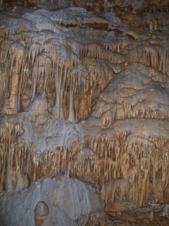 Stalactite formations in the Baerenhoehle