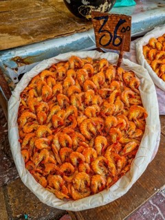Fresh shrimps for sale