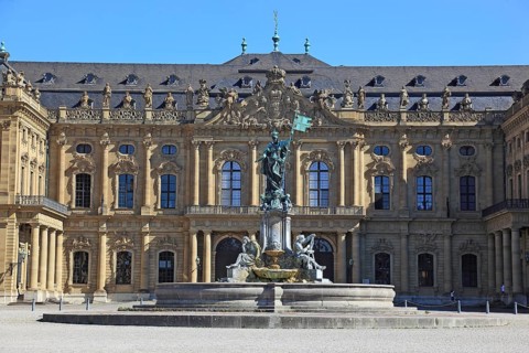In the old town of Wuerzburg