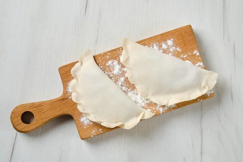 Top view of cheburek